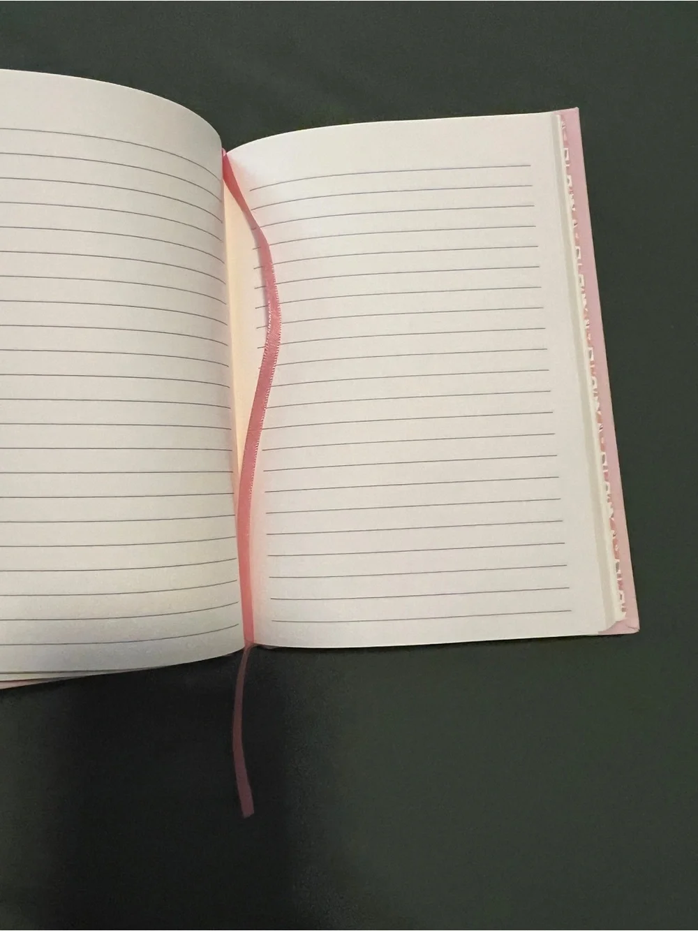 Gold Foil Floral on Light Pink Hardcover Notebook